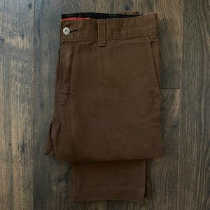 Dickies '67 Brown Slim Flex Work Pants 34x30"